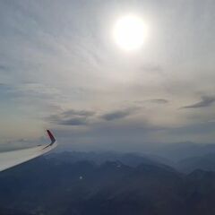 Flugwegposition um 16:24:55: Aufgenommen in der Nähe von Prättigau/Davos, Schweiz in 3575 Meter